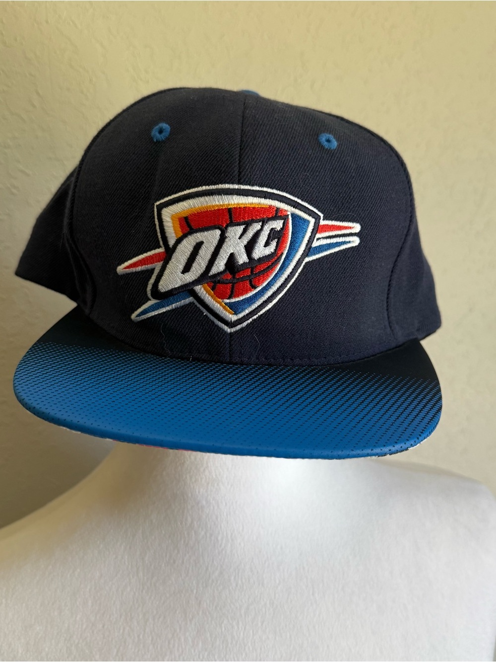 Men’s OSFM Mitchell and Ness Oklahoma City Thunder Sporty Athletic SnapBack Hat